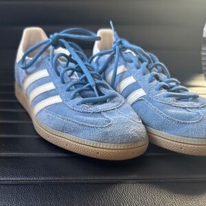 adidas Handball Spezial Athletic Shoe - Light Blue / Cloud White / Gum